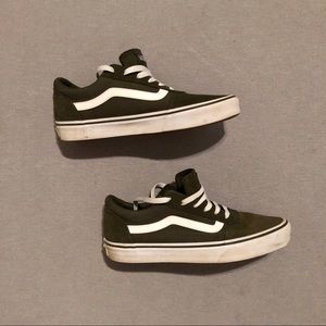Army Green Women’s Vans - Size 9